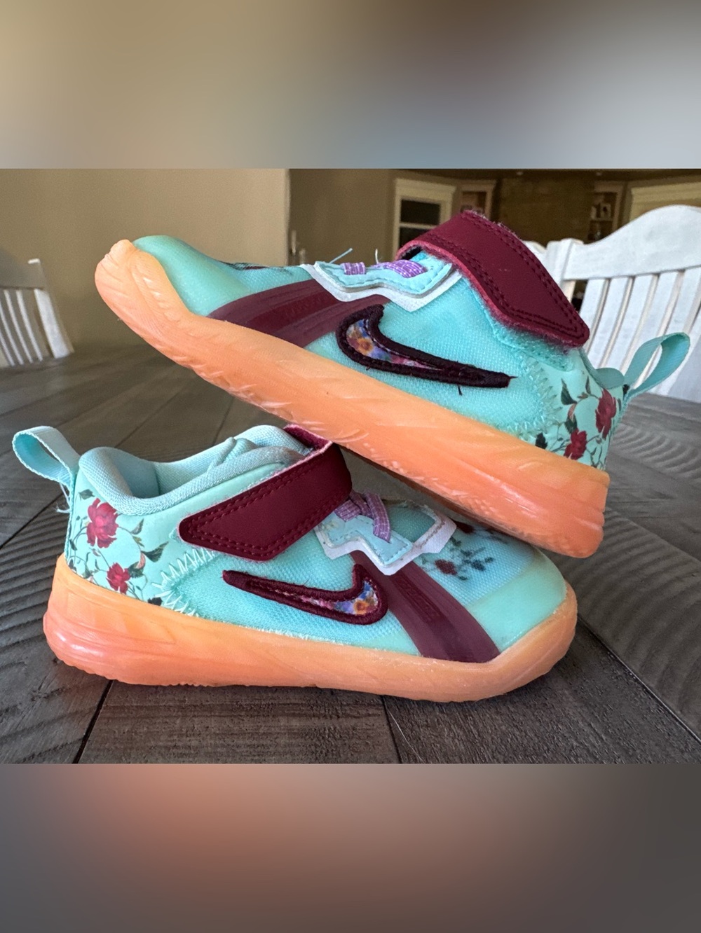 Nike Mimi Plange x LeBron 18 Low 'Daughters Toddler Size 8c (age 2.5-3.5)